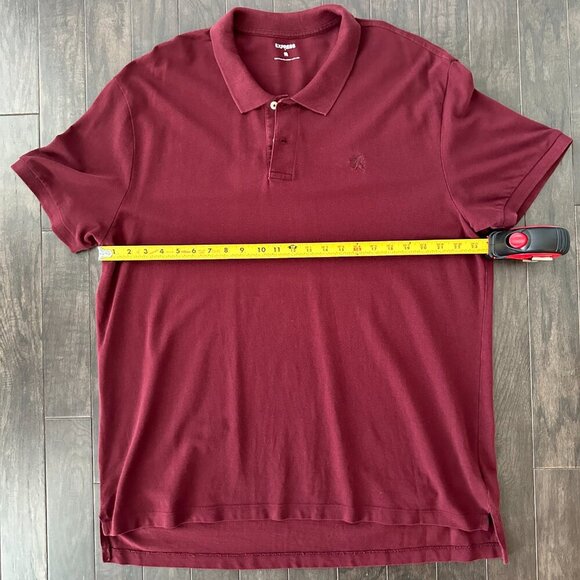 Express Burgundy Red XXL Men's Polo Shirt 100% Cotton - Picture 2 of 9